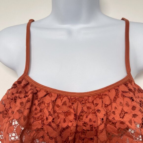Body by Victoria Secret Lace Flutter Flounce Ruffle Crop Top Bralette Bra XS VS - Picture 5 of 7